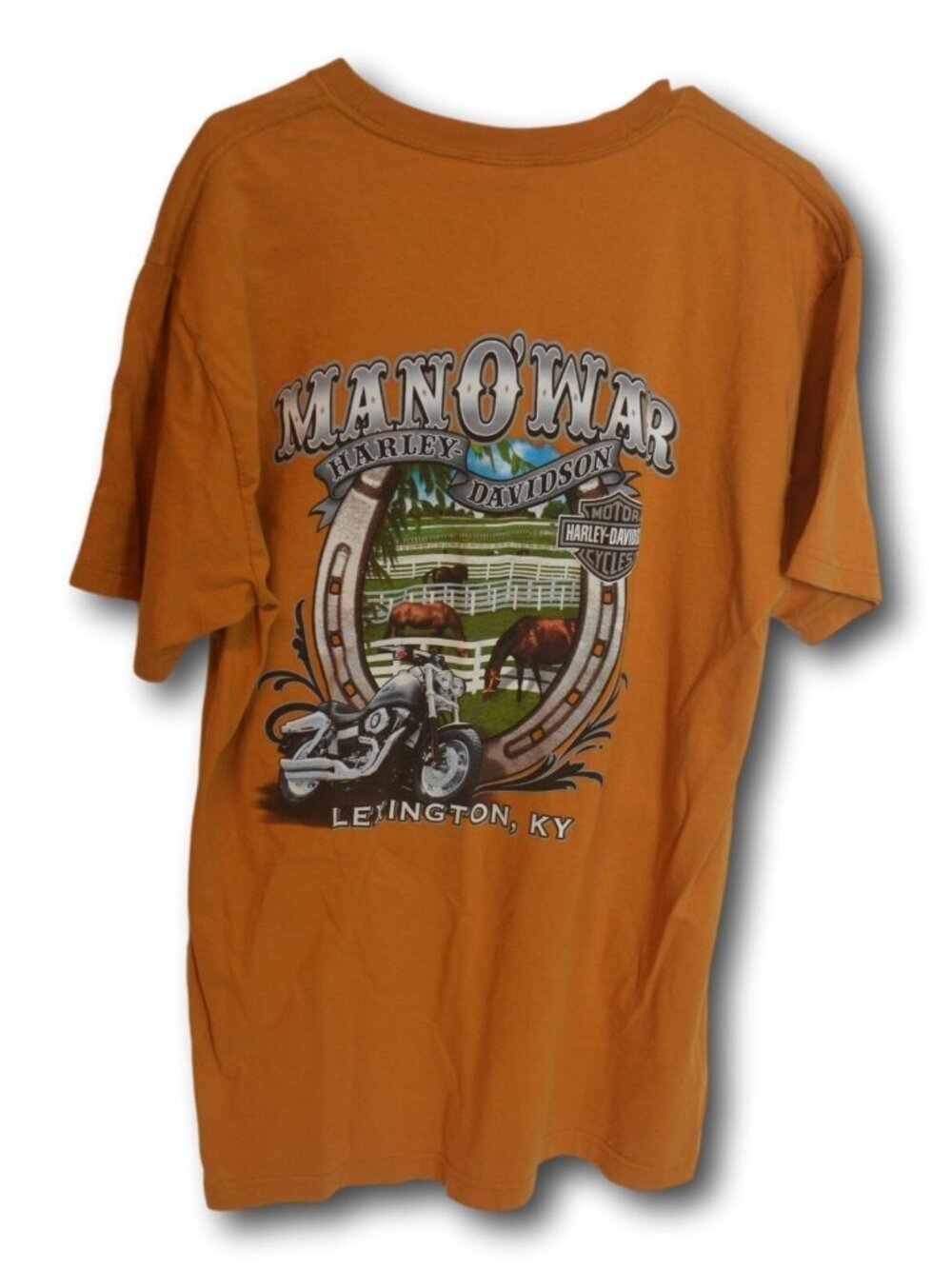 Harley-Davidson Man O'War Lexington KY Mens T-Shirt Size Large Classic Harley